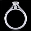 Image 4 : 1.08 CTW VS/SI Diamond Solitaire Art Deco Ring 18K White Gold - REF-361W8F - 37286