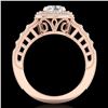 Image 1 : 1.53 CTW VS/SI Diamond Solitaire Art Deco Ring 18K Rose Gold - REF-454Y5K - 36960