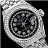 Image 1 : Rolex Men's Stainless Steel, QuickSet, Diamond Dial & Diamond Bezel - REF-587T4K