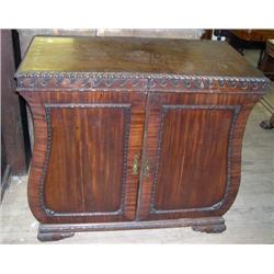An unusual 19th century carved mahogany cab…