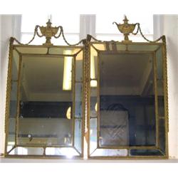 A fine pair of 19th century gilt framed bev…