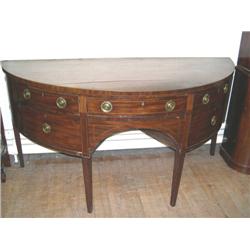A large early 19th century inlaid mahogany …