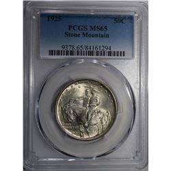 1925 STONE MOUNTAIN COMMEM HALF DOLLAR PCGS MS-65