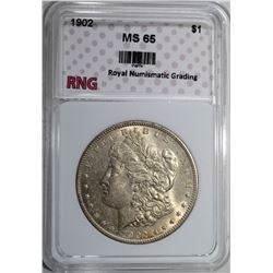 1902 MORGAN DOLLAR RNG GEM BU