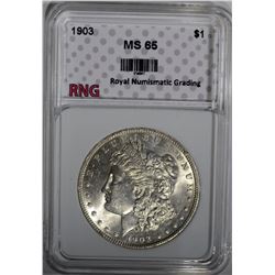 1903 MORGAN DOLLAR RNG GEM BU