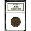Image 1 : 1856[1C] Slanted 5 MS64 Red and Brown NGC.