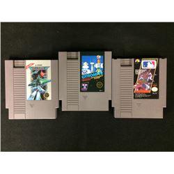 NINTENDO VIDEO GAME LOT (GRADIUS, GYROMITE, MLB)