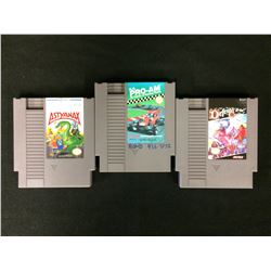 NINTENDO VIDEO GAME LOT (ASTYANAX, R.C PRO-AM, DEFENDER OF THE CROWN)