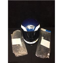 VINTAGE ARAI MOTORCYCLE HELMET W/ OMNI SHIELDS LOT