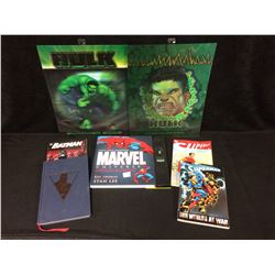 SUPERHERO BOOK & ART LOT