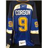 Image 1 : SHAYNE CORSON SIGNED BLUES HOCKEY JERSEY W/ FRAMEWORTH COOA
