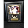 Image 1 : SANTONIO HOLMES & BEN ROETHLISBERGER 16" X 24" FRAMED PHOTO W/ REPLICA SUPERBOWL RING DISPLAY