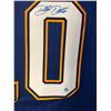Image 2 : DALLAS DRAKE SIGNED BLUES HOCKEY JERSEY W/ FRAMEWORTH COA