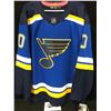 Image 3 : DALLAS DRAKE SIGNED BLUES HOCKEY JERSEY W/ FRAMEWORTH COA