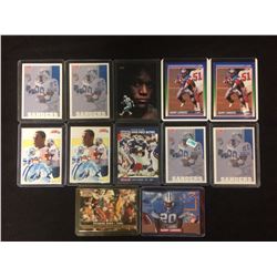 BARRY SANDERS FOOTBALL CARD LOT