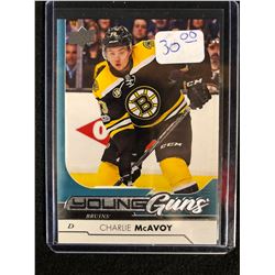 2017-18 Upper Deck Series 1 Young Guns Charlie McAvoy #242 Boston Bruins