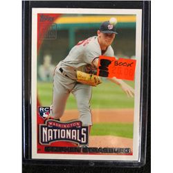 2010 Topps #RC7 Stephen Strasburg Washington Nationals Rookie