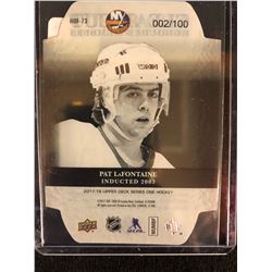 2017-18 UPPER DECK SERIES ONE HOCKEY PAT LaFONTAINE (002/100)