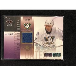 2002-03 Pacific Vanguard Game-Worn Jerseys Memorabilia #1 Adam Oates Hockey Card (025/615)