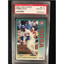 1992 FLEER UPDATE #U-77 SAMMY SOSA (GEM MT 10) PSA GRADED