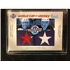 Image 1 : UPPER DECK WORLD CUP OF HOCKEY TRIBUTE CARD (LEETCH/ RAFALSKI)