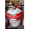 Image 1 : Esso Imperial Oil 5 Gallon Can with Spout and Both Lids