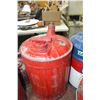 Image 1 : Painted Galvanized 5 Gallon Gas Can with Spout and Both Lids
