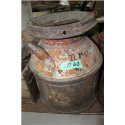 3 Gallon Cream Can with Lid