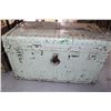 Image 1 : Shipping Trunk Painted Green