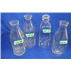 Image 1 : 4 Square Milk Bottles