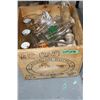 Image 1 : Butter Box Full of Milk & Cream Bottles - Some Embossed Names & Print Names