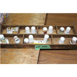 Collection of Bone China Thimbles