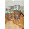 Image 1 : Economy (Trademark) 2 Qt. Purple Jar.  Kerr Glass Mfg. Co., Portland, Oregon & a 1 Qt. Economy Purpl