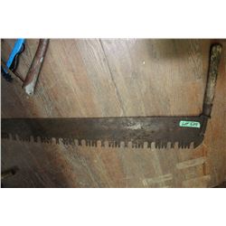 One Man Cross Cut Saw w/Handle Pull