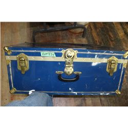 Mid-Sized Blue Shipping Trunk