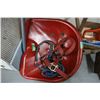 Image 1 : Red Tractor Seat (Not Cast) & 2 Halters