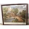 Image 1 : COURIER  & IVES  FRAMED  PRINT  #3