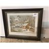 Image 1 : COURIER  & IVES  FRAMED  PRINT  #4