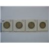 Image 1 : Set of 4 Canadian Half Dollars (1916,  1917, 1918. 1919)