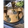 Image 1 : VINTAGE BRASS LIQUOR SERVING SET