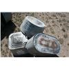 Image 2 : 1 EACH VINTAGE SQUARE, ROUND AND OVAL WASH TUBS