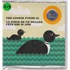 Image 1 : ROYAL CANADIAN MINT "THE LOONIE TURNS 25"SPECIAL EDITION SILVER PLATED DOUBLE DATED LOONIE, IN ORGIN