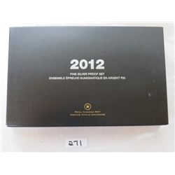 Royal Canadian Mint 2012 Fine Silver Proof Set of coins