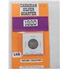 Image 1 : 1920 Cndn Silver 25¢ historic collectible
