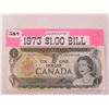 Image 1 : 1973 Cndn $1 banknote, UNC, last year of issue