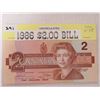 Image 1 : 1986 Cndn $2 Banknote, UC Last year of issue