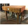 Image 1 : MAPLE  BUTCHER  BLOCK  23” x 30”   30”high