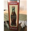 Image 2 : COCA-COLA  SIGN  11 ½”  x36”