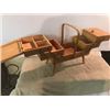 Image 3 : Cantilever  SEWING  BOX  16 ½”  x  8”