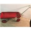 Image 1 : SMALL  RED  WAGON  heavy steel    11 ½” x 23”